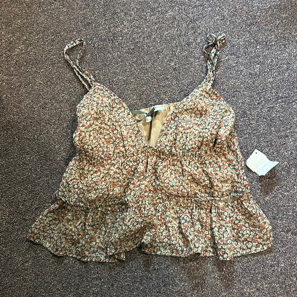 Floral Tiered Tank